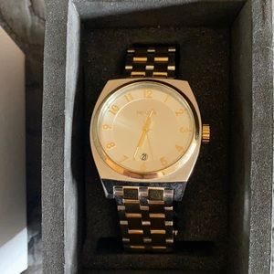 NIXON Silver & Gold Watch